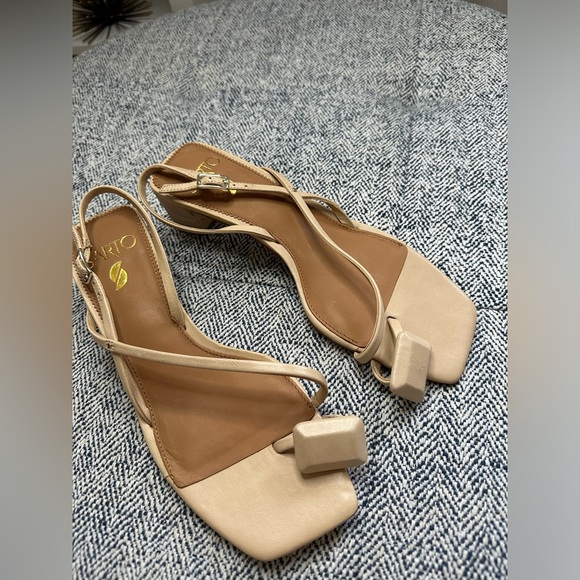 Franco Sarto Womens Courtney Dress Slingback Leather Sandals Shoes Size 6 - Picture 3 of 4